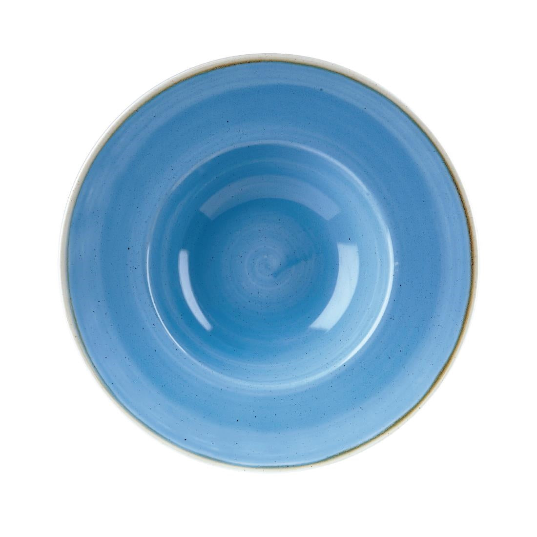 Churchill Stonecast Round Wide Rim Bowls Cornflower Blue 239mm - DF783 Churchill