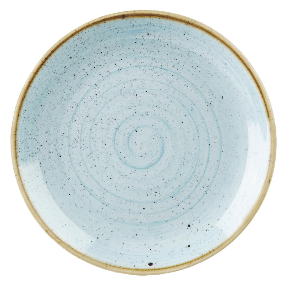 Churchill Stonecast Round Coupe Plate Duck Egg Blue 200mm (Pack of 12) - DK501 Churchill