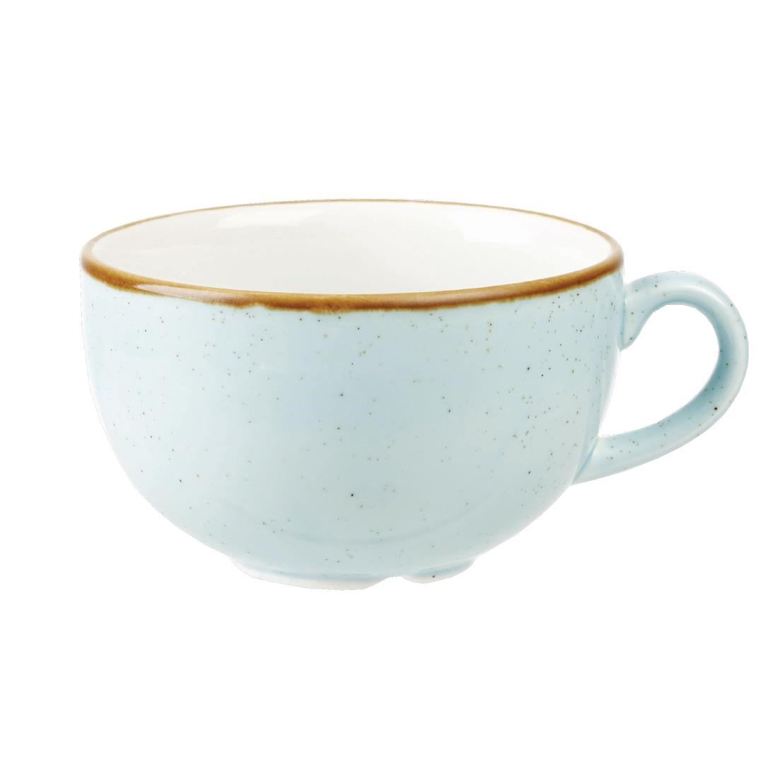 Churchill Stonecast Cappuccino Cup Duck Egg Blue 12oz (Pack of 12) - DK513 Churchill