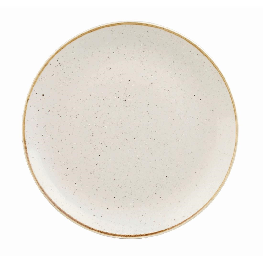 Churchill Stonecast Round Coupe Plate Barley White 200mm (Pack of 12) - DK518 Churchill