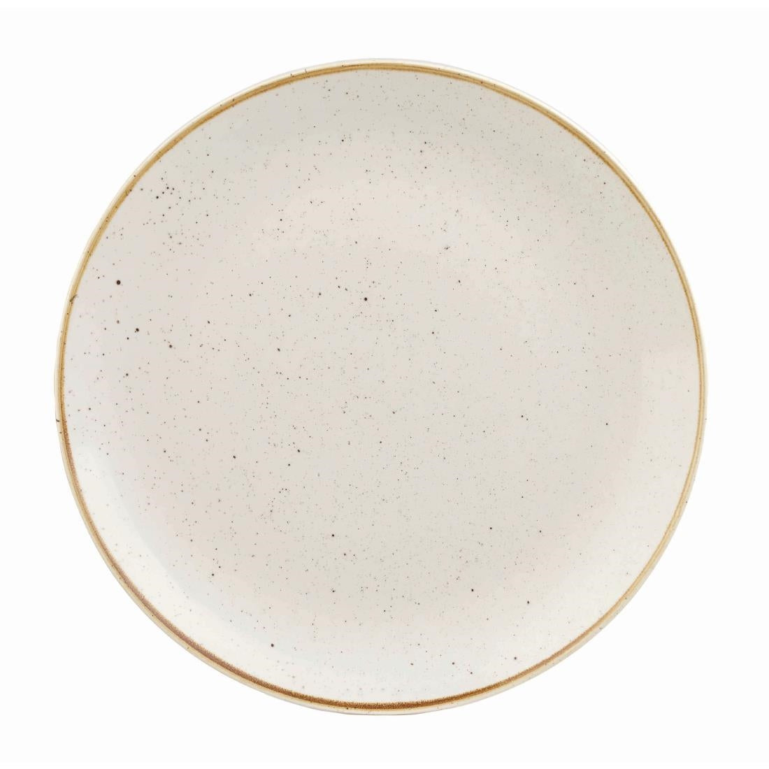 Churchill Stonecast Round Coupe Plate Barley White 200mm (Pack of 12) - DK519 Churchill