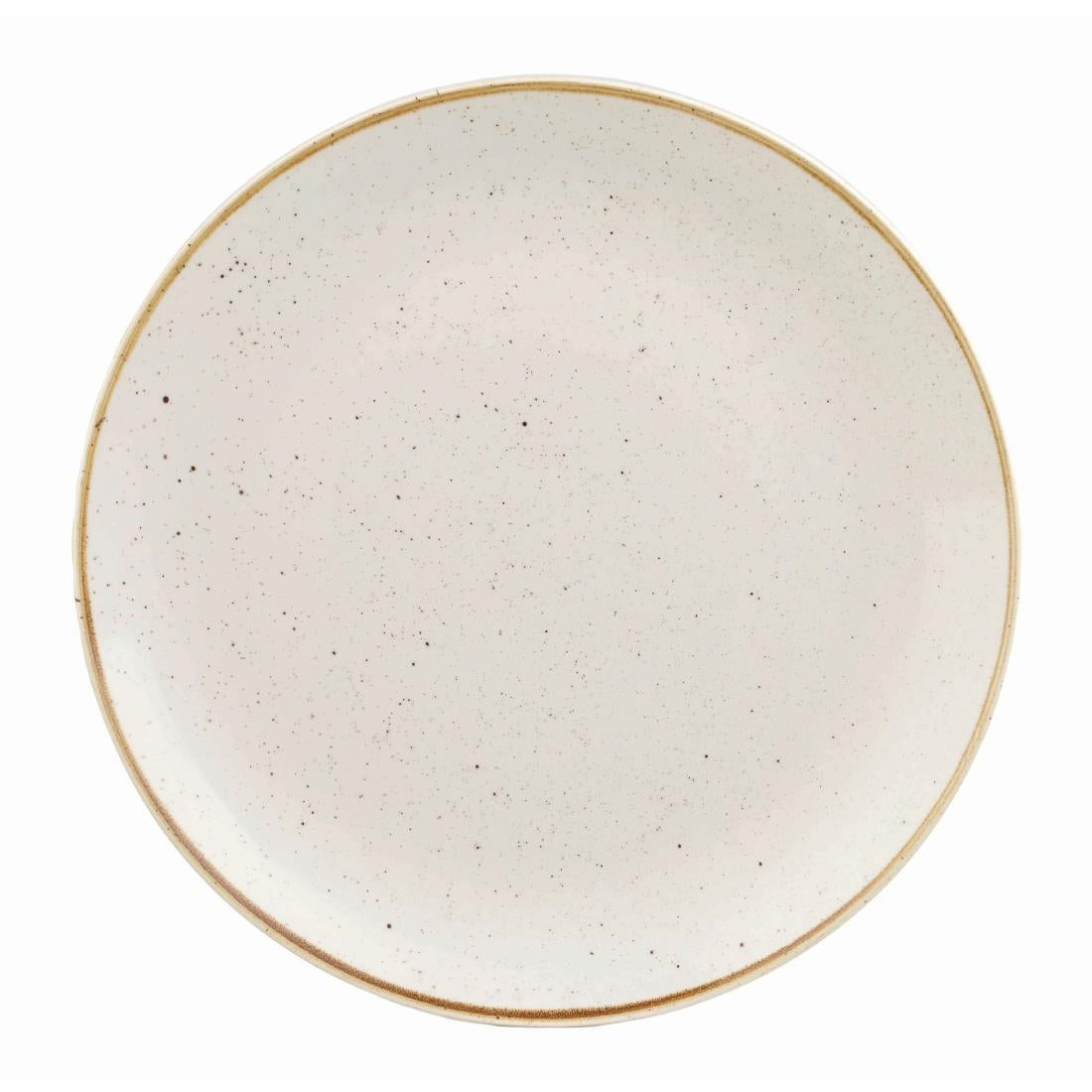 Churchill Stonecast Round Coupe Plate Barley White 185mm (Pack of 12) - DK520 Churchill