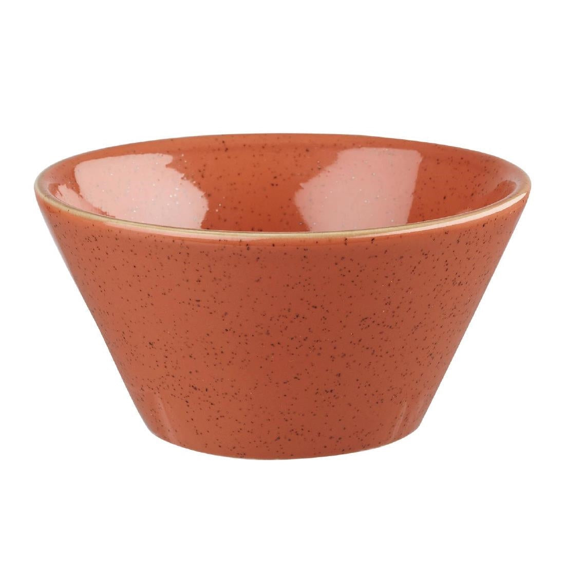 Churchill Stonecast Round Bowl Spiced Orange 295mm (Pack of 12) - DK547 Churchill