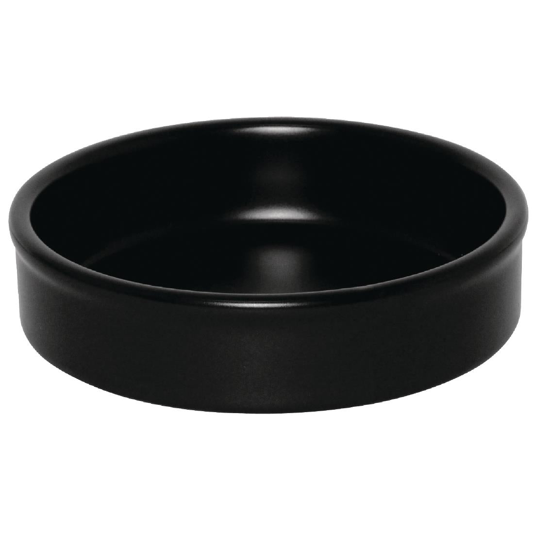 Olympia Mediterranean Stackable Dishes Black 102mm (Pack of 6) - DK832 Olympia