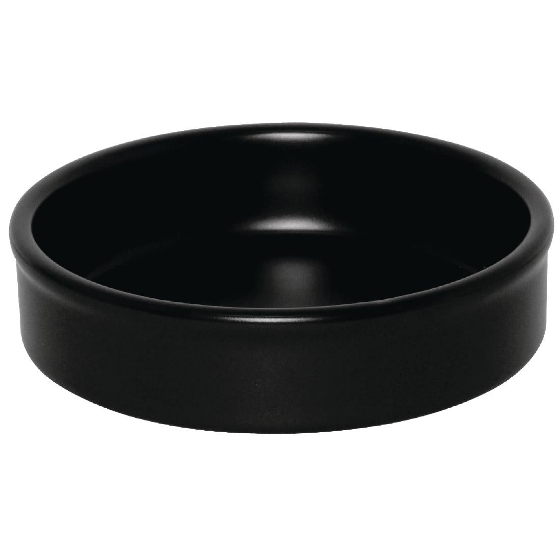 Olympia Mediterranean Stackable Dishes Black 134mm (Pack of 6) - DK833 Olympia