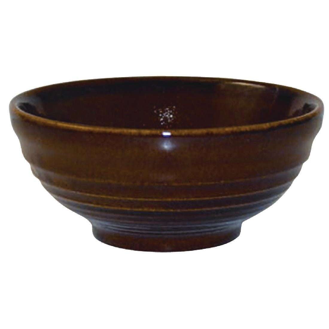 Churchill Bit on the Side Brown Ripple Snack Bowls 120mm (Pack of 12) - DL410 Churchill