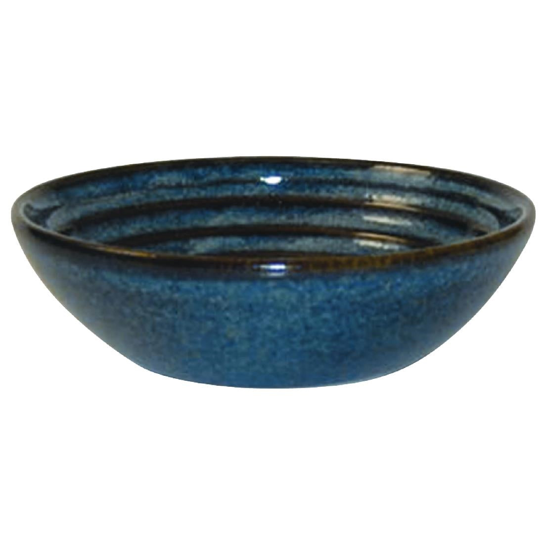 Churchill Bit on the Side Blue Ripple Dip Dishes 113mm (Pack of 12) - DL421 Churchill