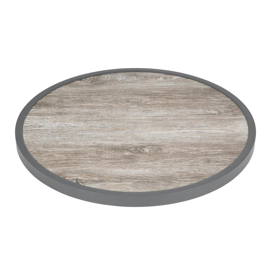 Bolero Fibre Glass Round Table Top Wood Effect 580mm - DL486 Bolero