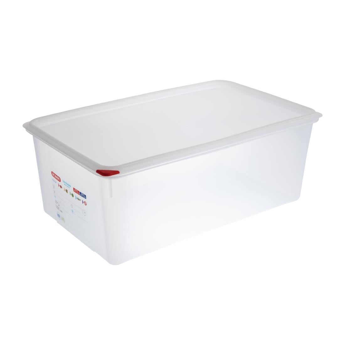 Araven Polypropylene 1/1 Gastronorm Food Storage Box 28Ltr (Pack of 4) - DL984 Araven