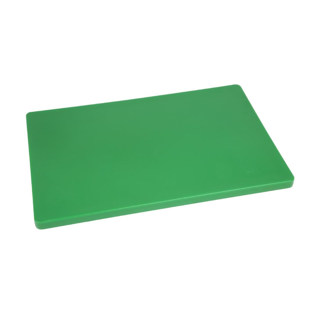 Hygiplas Thick Low Density Green Chopping Board 450x300x20mm - DM006 Hygiplas