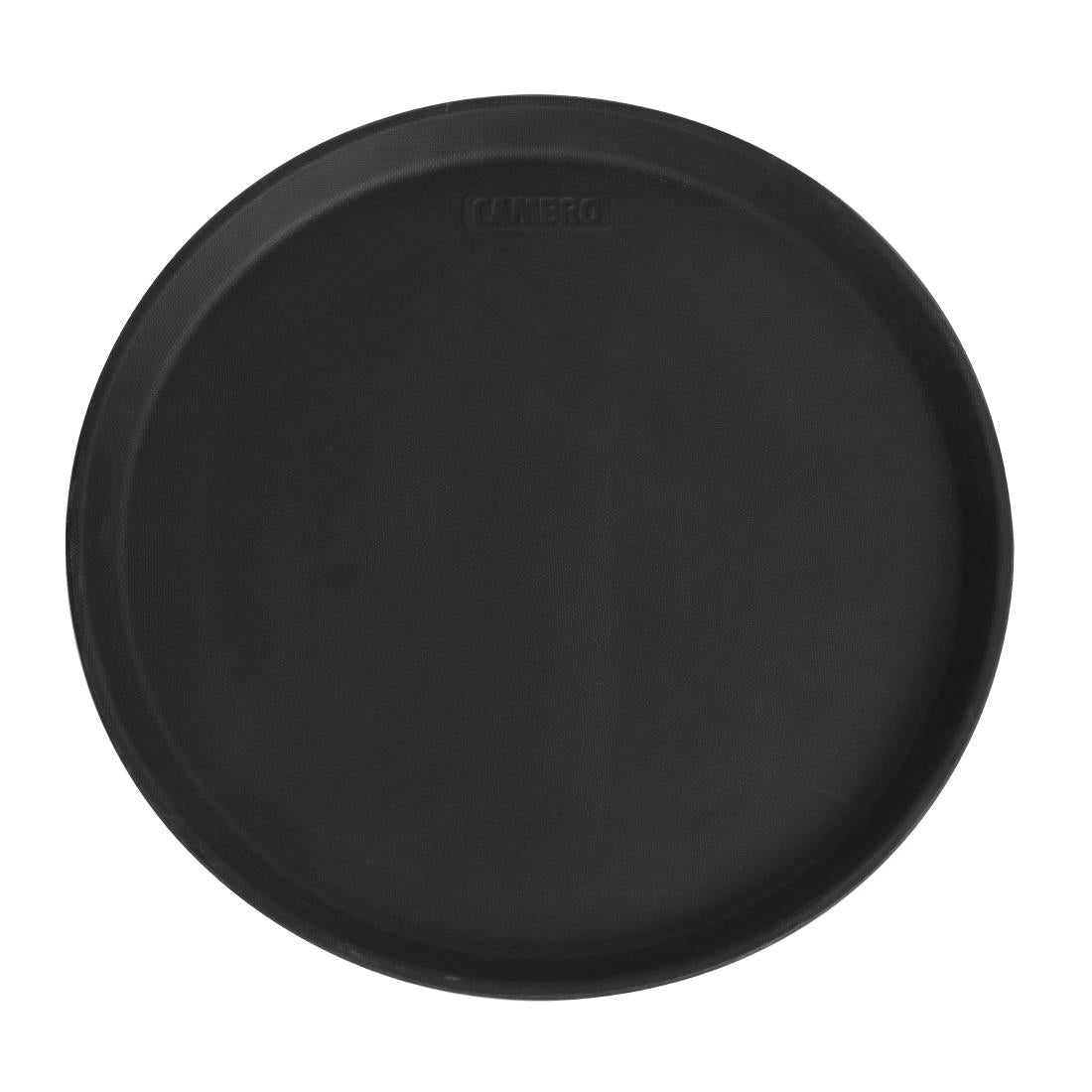 Cambro Camtread Fibreglass Round Non-Slip Tray Black 355mm - DM781 Cambro