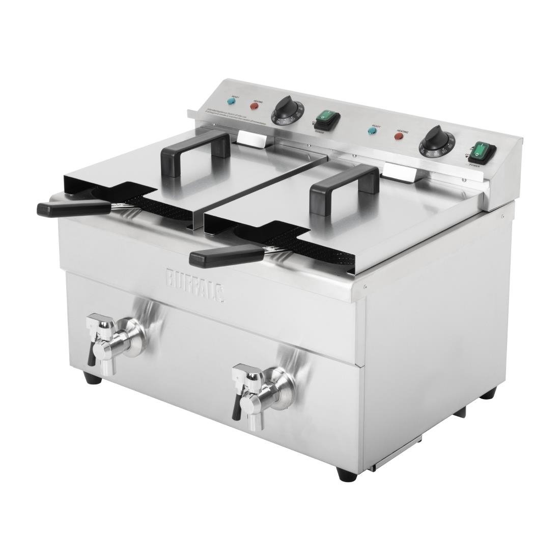 Buffalo dubbele inductie friteuse 2x 3000W - BUFFALO