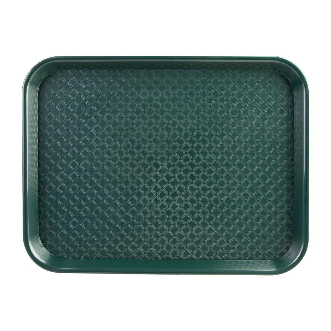 Olympia Kristallon Small Polypropylene Fast Food Tray Green 345mm - DP214 Olympia