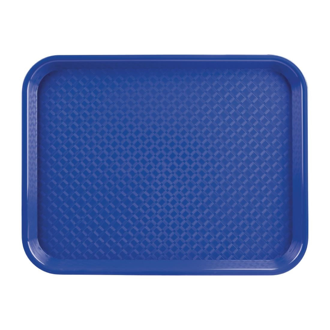 Olympia Kristallon Polypropylene Fast Food Tray Blue Small 345mm - DP215 Olympia