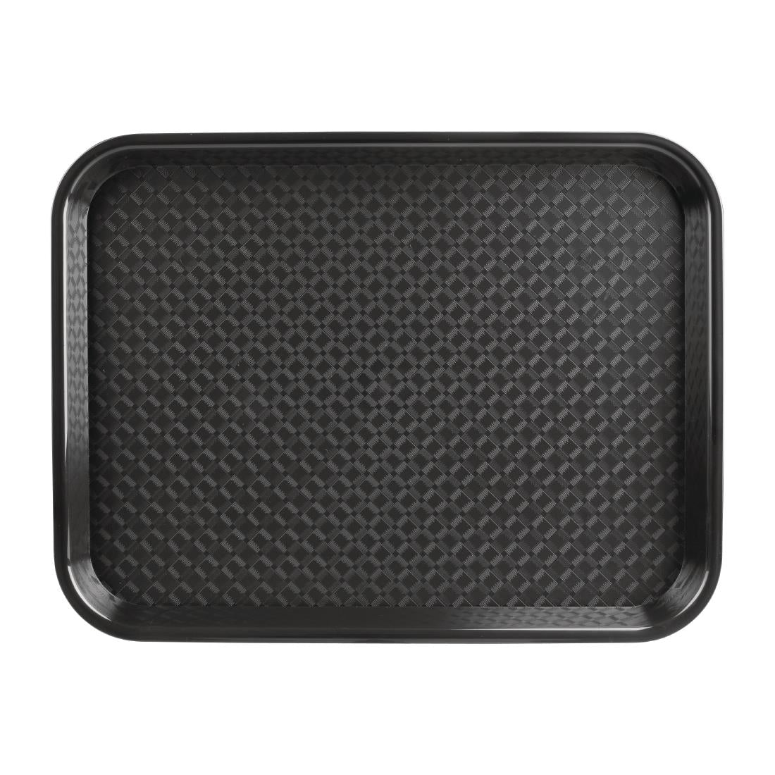 Olympia Kristallon Polypropylene Fast Food Tray Black Small 345mm - DP216 Olympia