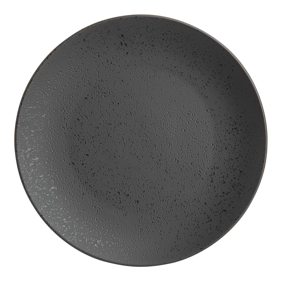 Olympia Fusion Round Black Coupe Plates 203mm (Pack of 6) - DR087 Olympia
