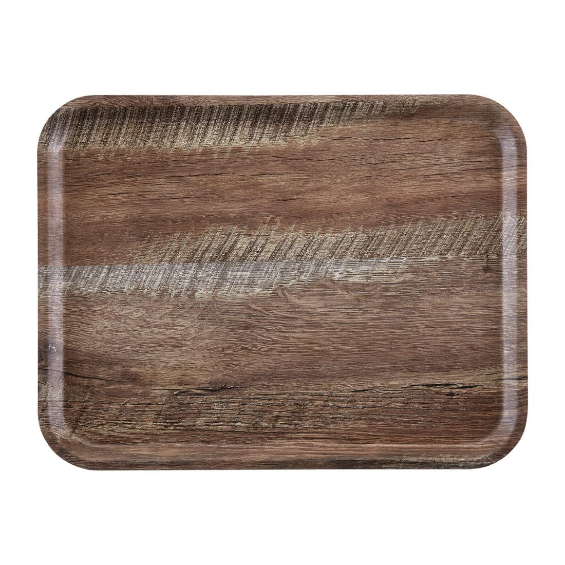Cambro Madeira Laminate Canteen Tray Dark Oak 460mm - DR587 Cambro