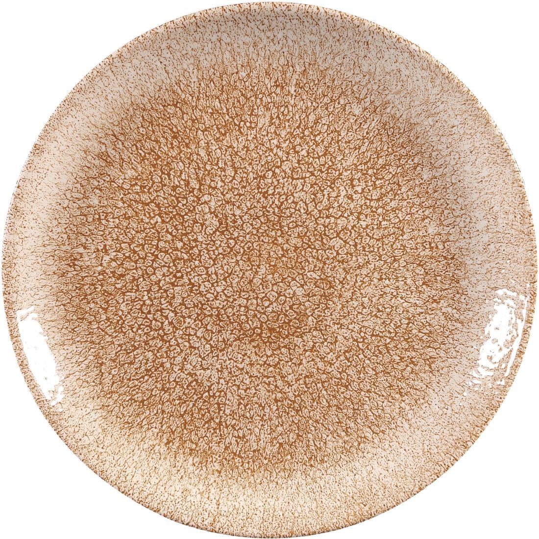 Churchill Studio Prints Raku Coupe Plate Garnet Orange 210mm (Pack of 12) - DR702 Churchill