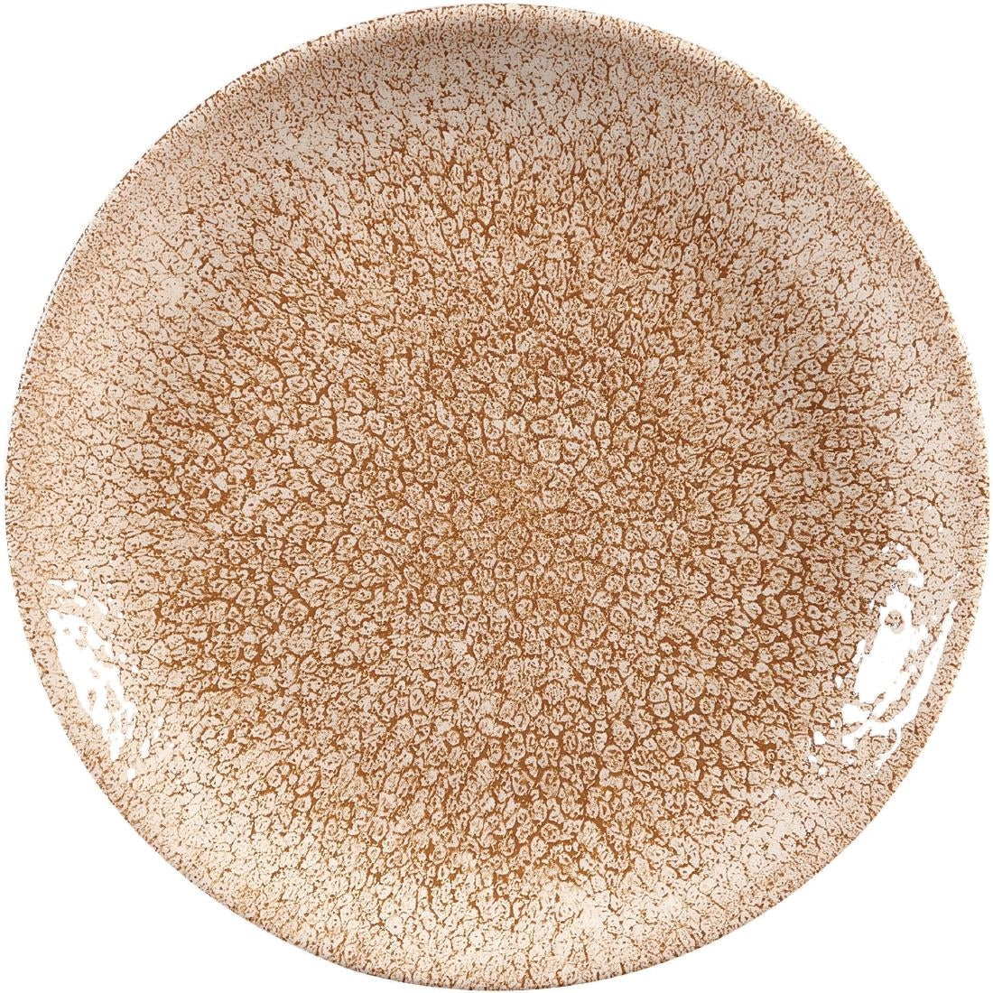 Churchill Studio Prints Raku Coupe Plate Garnet Orange 165mm (Pack of 12) - DR703 Churchill