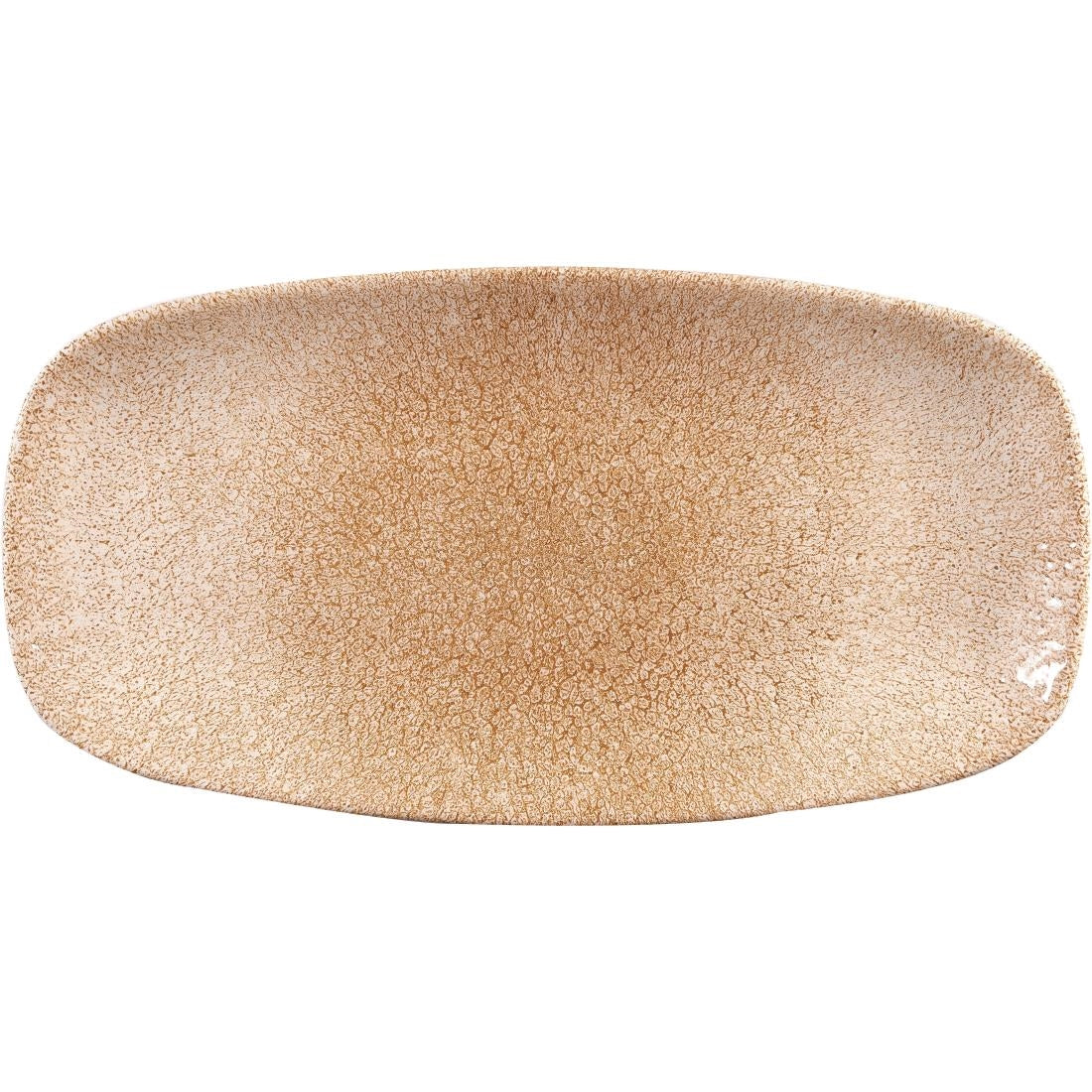 Churchill Studio Prints Raku Rectangular Plate Garnet Orange 298mm (Pack of 12) - DR706 Churchill