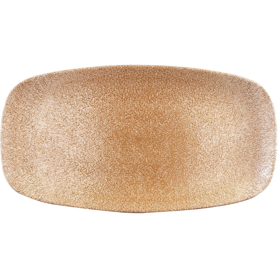 Churchill Studio Prints Raku Rectangular Plate Garnet Orange 355mm (Pack of 6) - DR707 Churchill