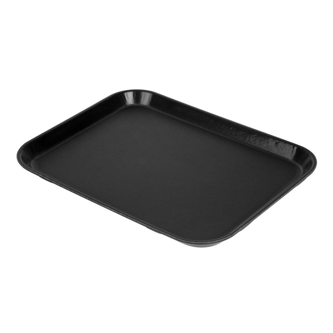 Cambro EpicTread Fibreglass Rectangular Non-Slip Tray Black 350mm - DS516 Cambro