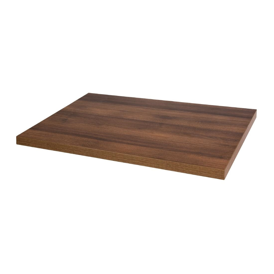 Bolero Pre-drilled Rectangular Table Top Rustic Oak 1100(W) x 700(D)mm - DT442 Bolero