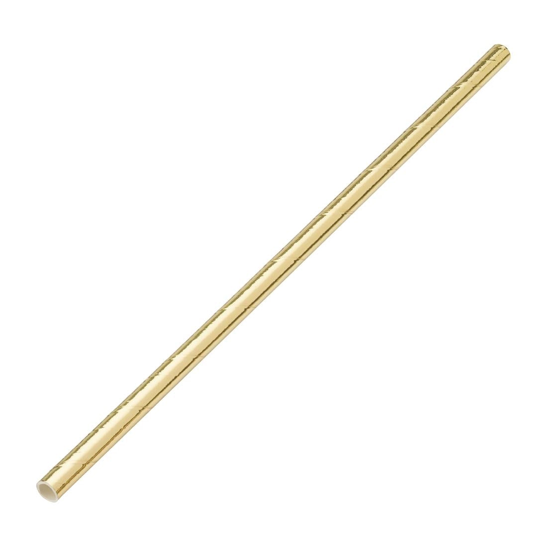 Utopia Biodegradable Paper Straws Gold (Pack of 250) - DW192 Utopia
