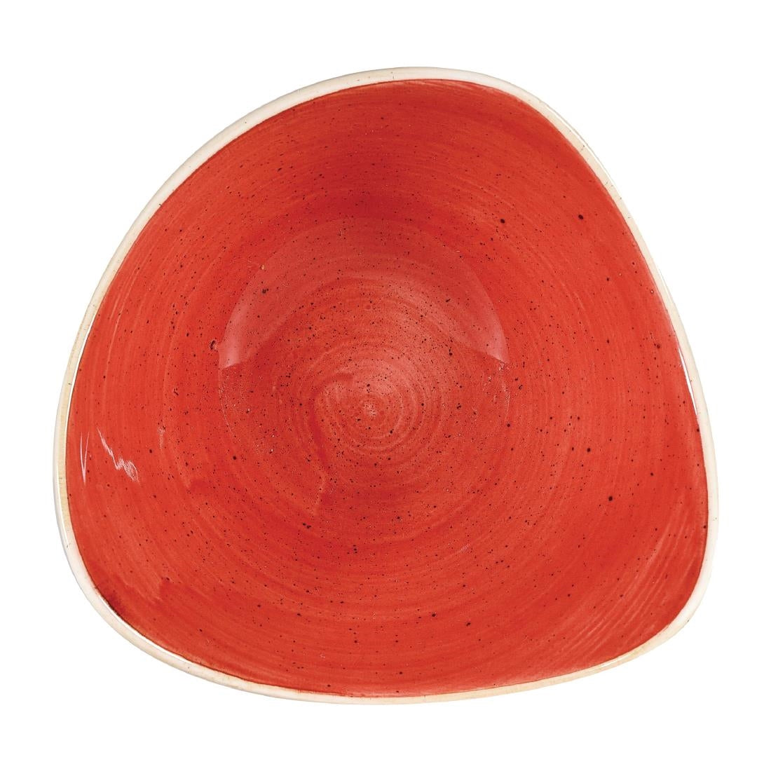 Churchill Stonecast Triangular Bowls Berry Red 185mm (Pack of 12) - DW365 Churchill