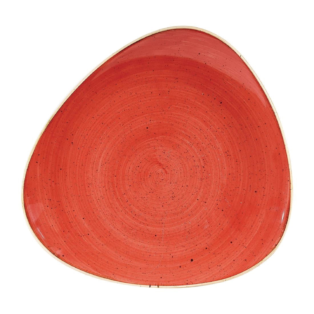 Churchill Stonecast Triangular Plates Berry Red 265mm (Pack of 12) - DW367 Churchill