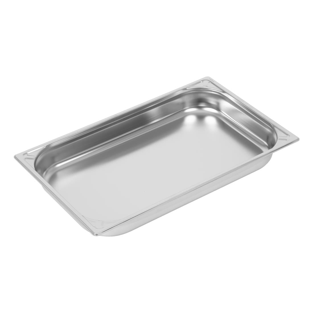 Vogue Heavy Duty Stainless Steel 1/1 Gastronorm Tray 65mm - DW433 Vogue