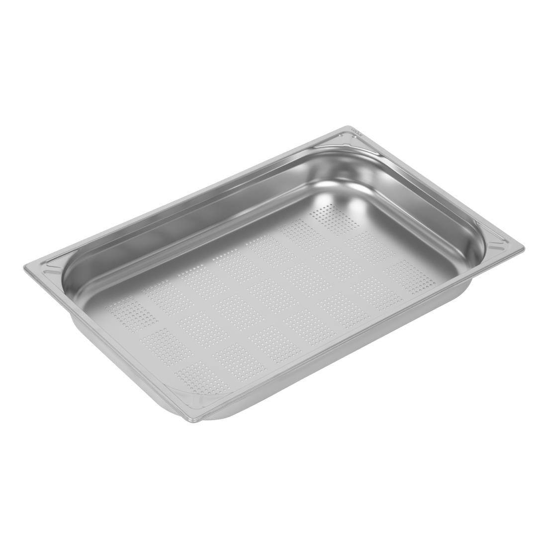 Vogue Heavy Duty Stainless Steel Perforated 1/1 Gastronorm Tray 65mm - DW461 Vogue