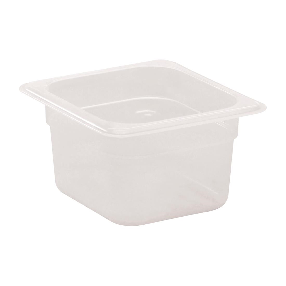 Cambro Polypropylene 1/6 Gastronorm Food Tray 100mm - DW508 Cambro
