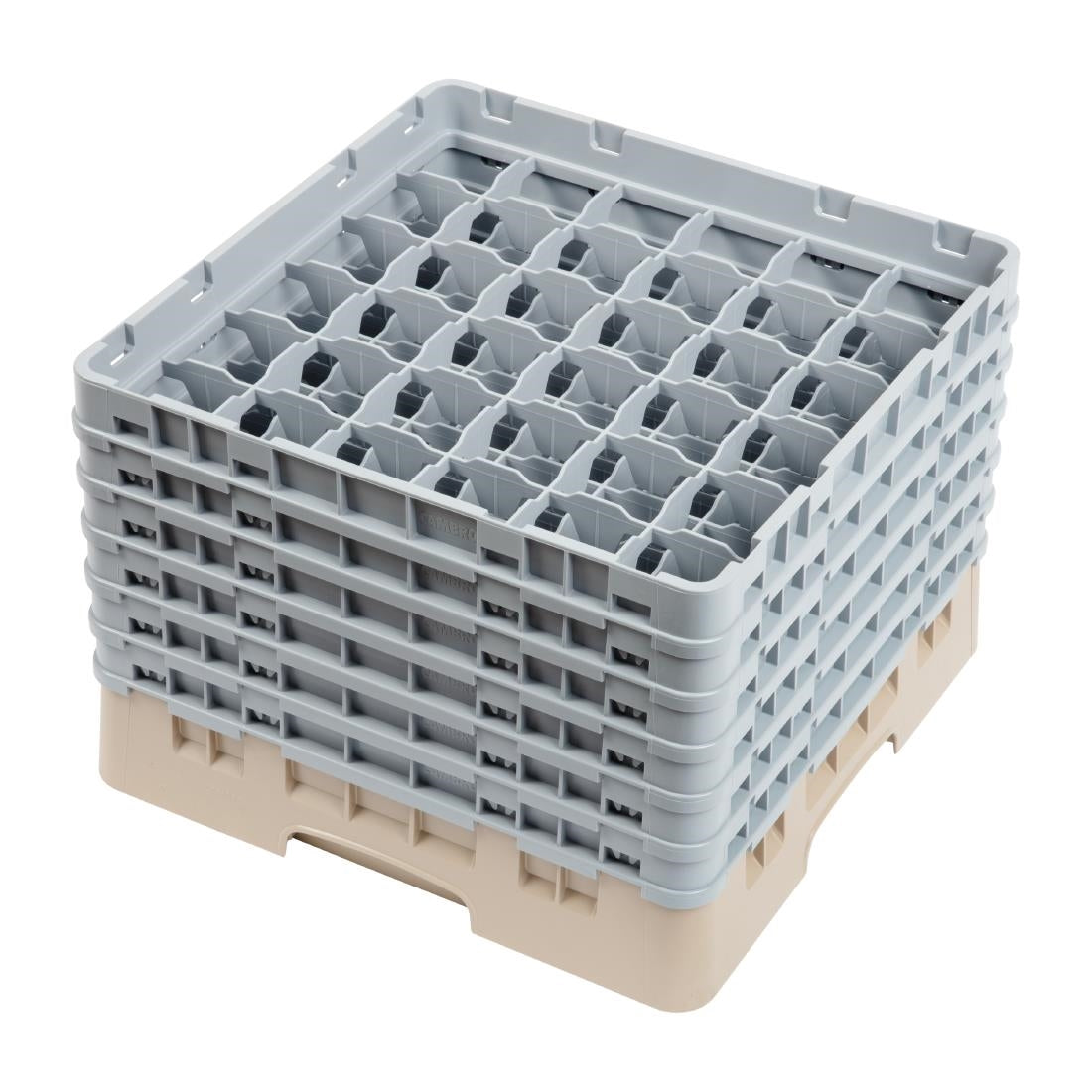 Cambro Camrack Beige 36 Compartments Max Glass Height 298mm - DW560 Cambro