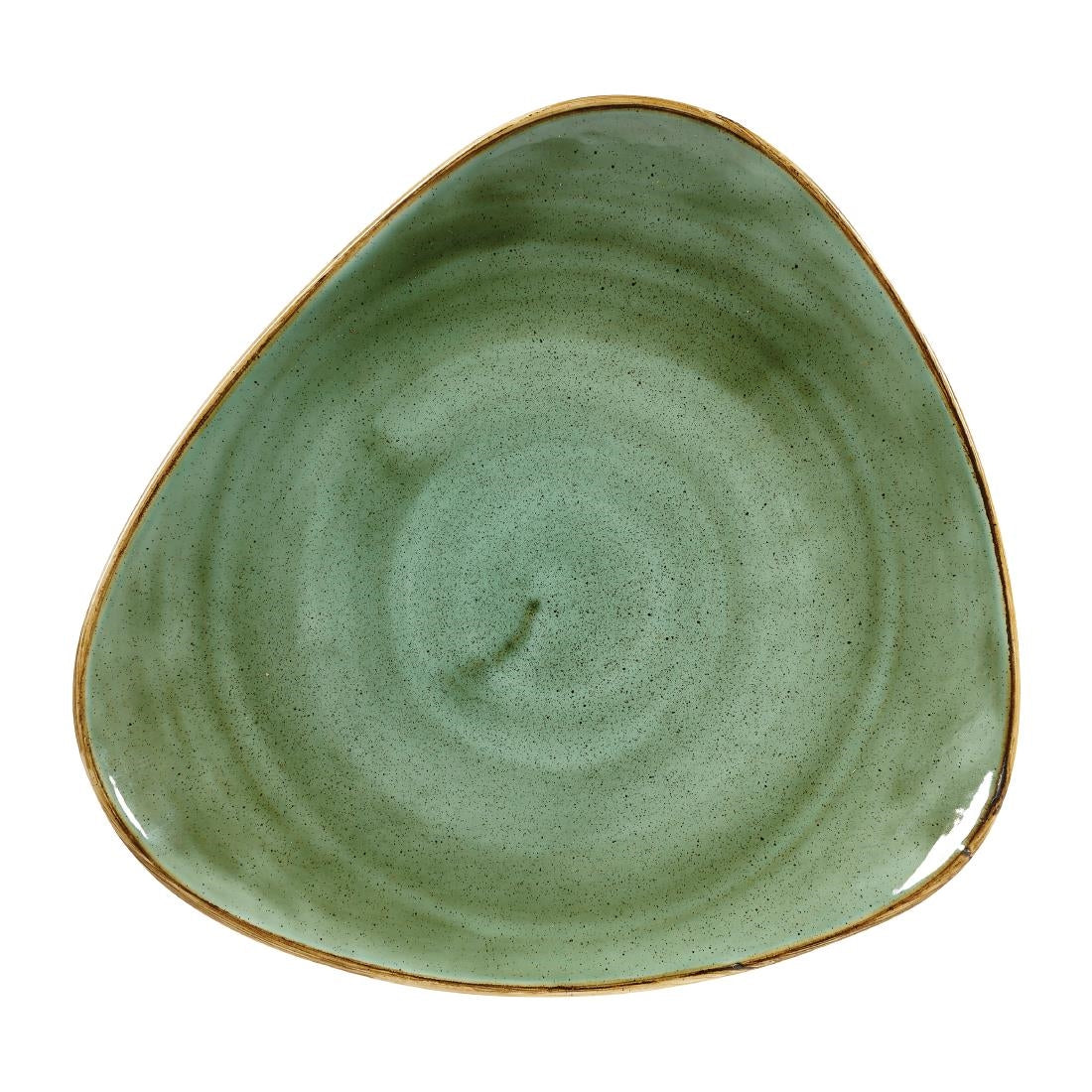 Churchill Stonecast Triangular Plates Samphire Green 265mm (Pack of 12) - DY047 Churchill