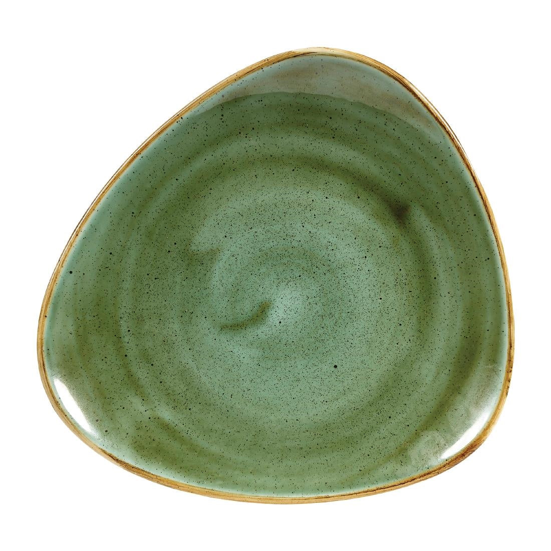 Churchill Stonecast Triangular Plates Samphire Green 192mm (Pack of 12) - DY049 Churchill