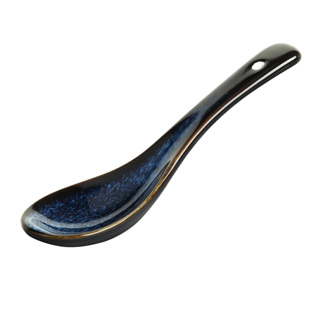 Olympia Luna Midnight Blue Soup Spoons (Pack of 12) - DZ771 Olympia