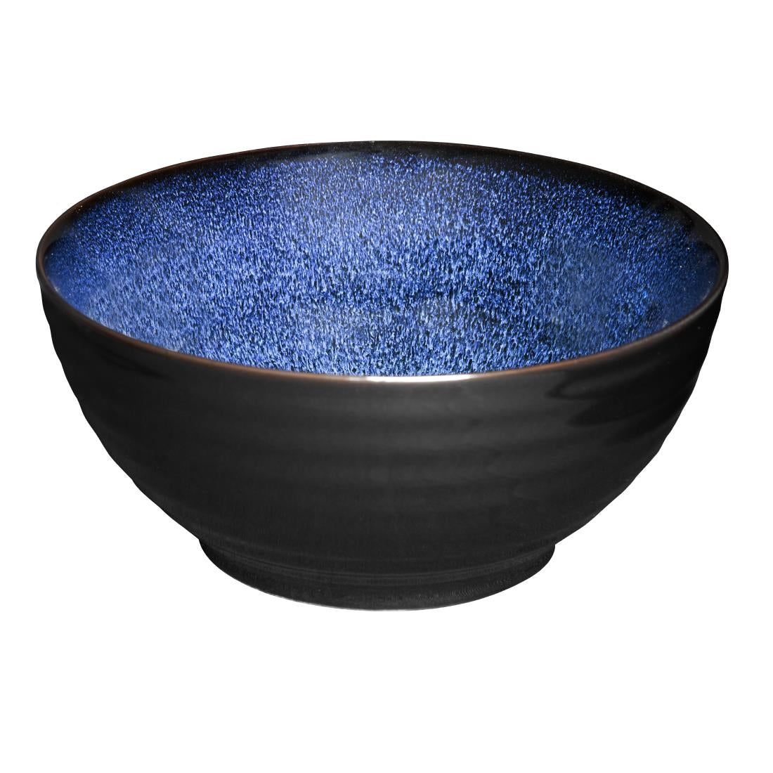 Olympia Luna Midnight Blue Footed Bowls 205mm (Pack of 4) - DZ776 Olympia