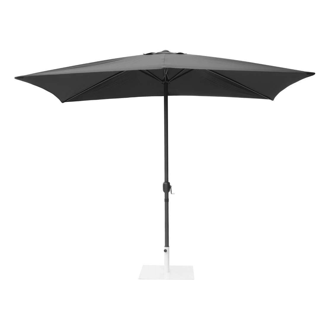 Bolero Seville Square Parasol 2x3m Black - DZ871 Bolero