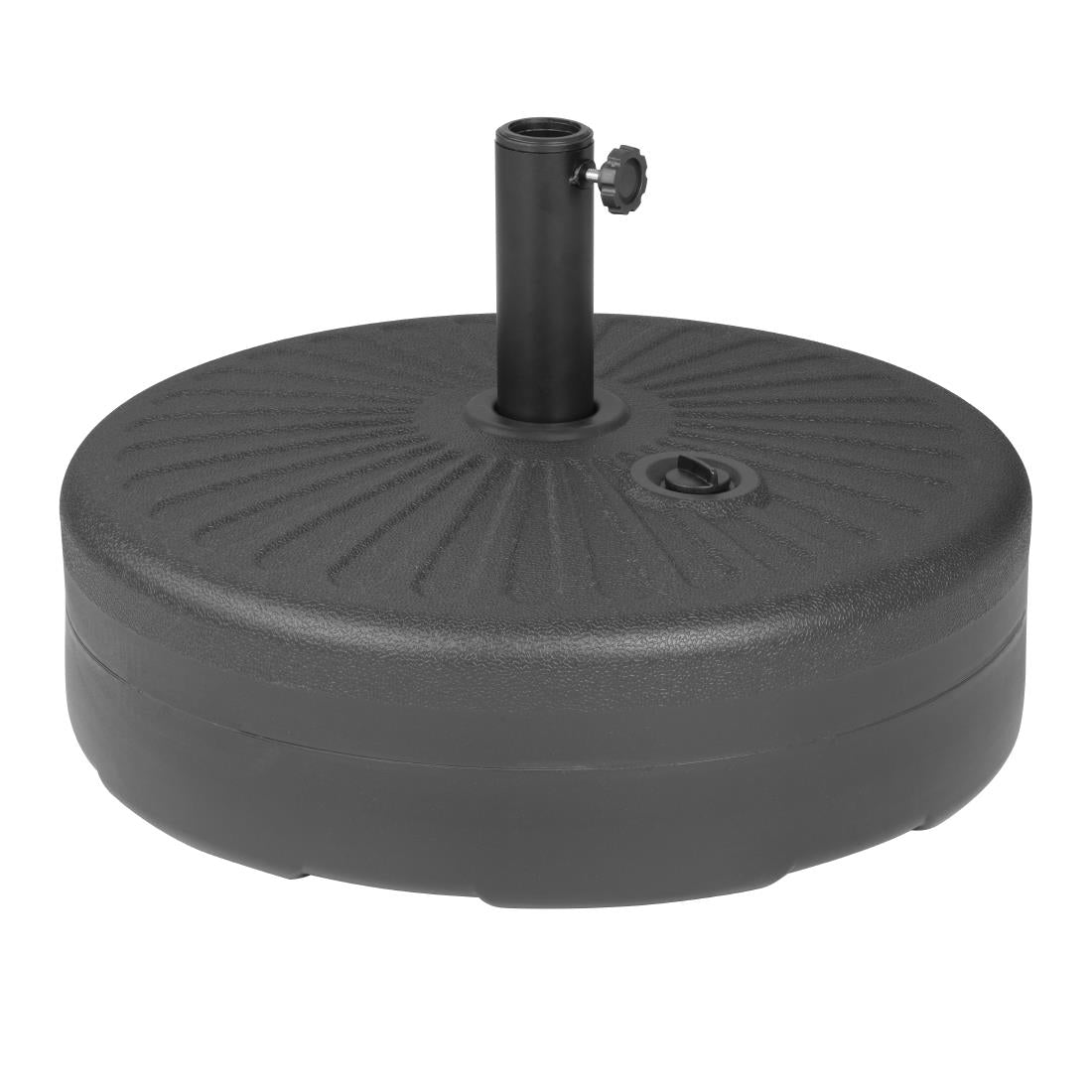 Bolero Black Plastic Parasol Base 40Ltr (filled) - DZ884 Bolero
