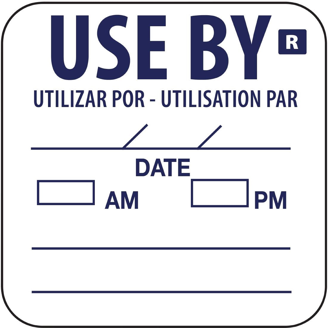 Hygiplas Removable Use By Labels (Pack of 1000) - E150 Hygiplas