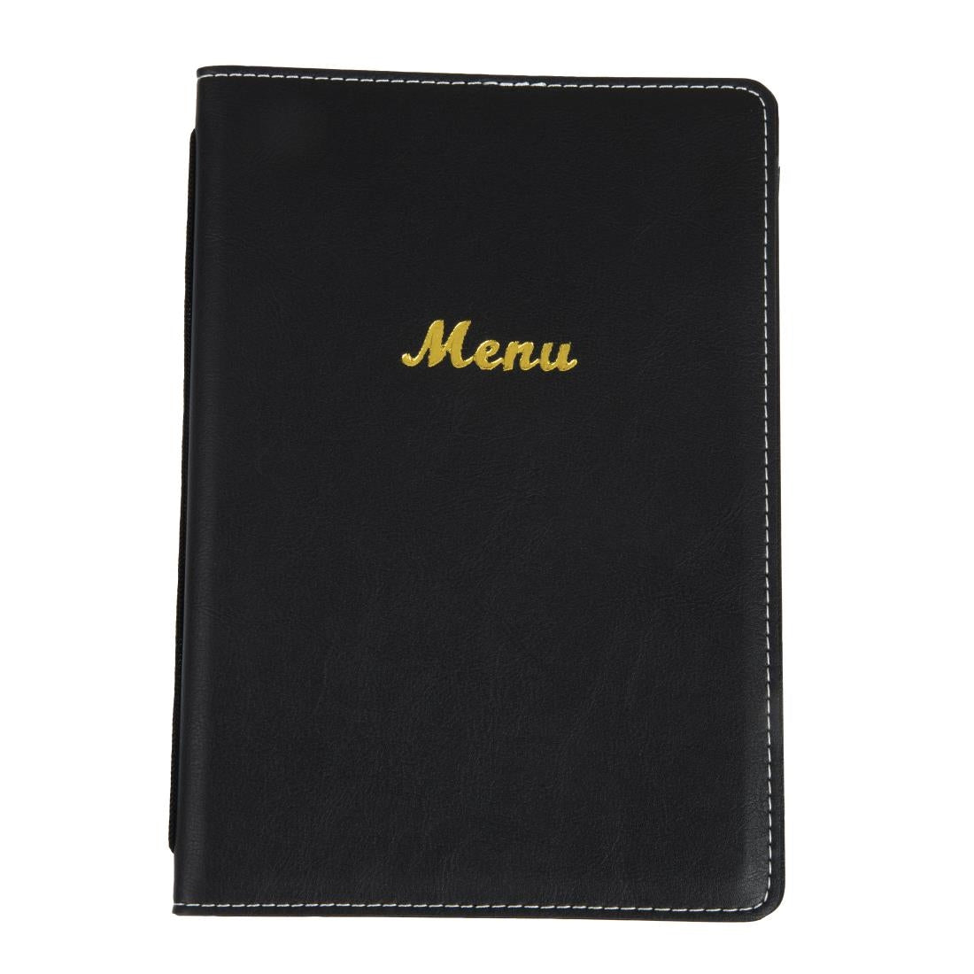 Olympia Faux Leather Menu Cover A5 Black - E223 Olympia