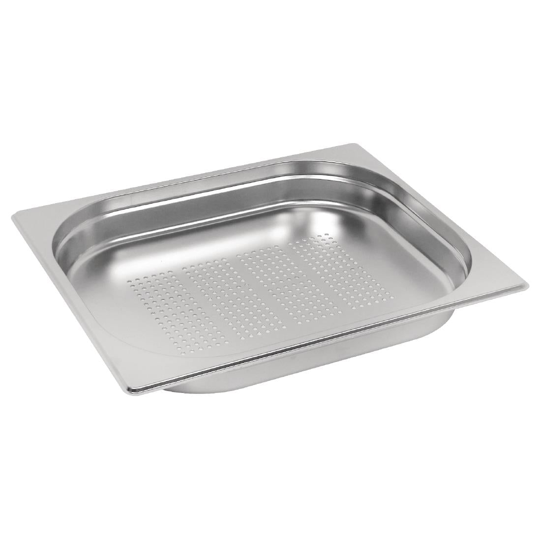 Vogue Stainless Steel Perforated 1/2 Gastronorm Tray 40mm - E698 Vogue