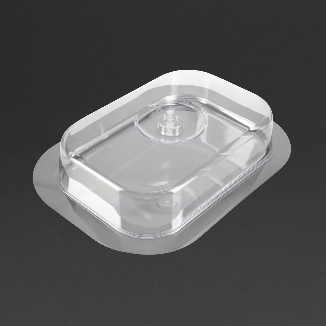 Stainless Steel Rectangular Tray with Cover - F762 APS