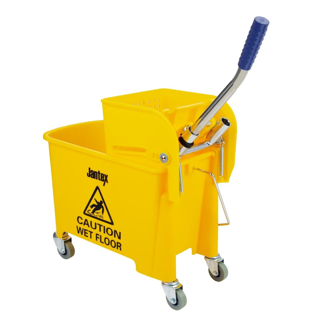 Jantex Kentucky Mop Bucket and Wringer 20Ltr Yellow - F951 Jantex