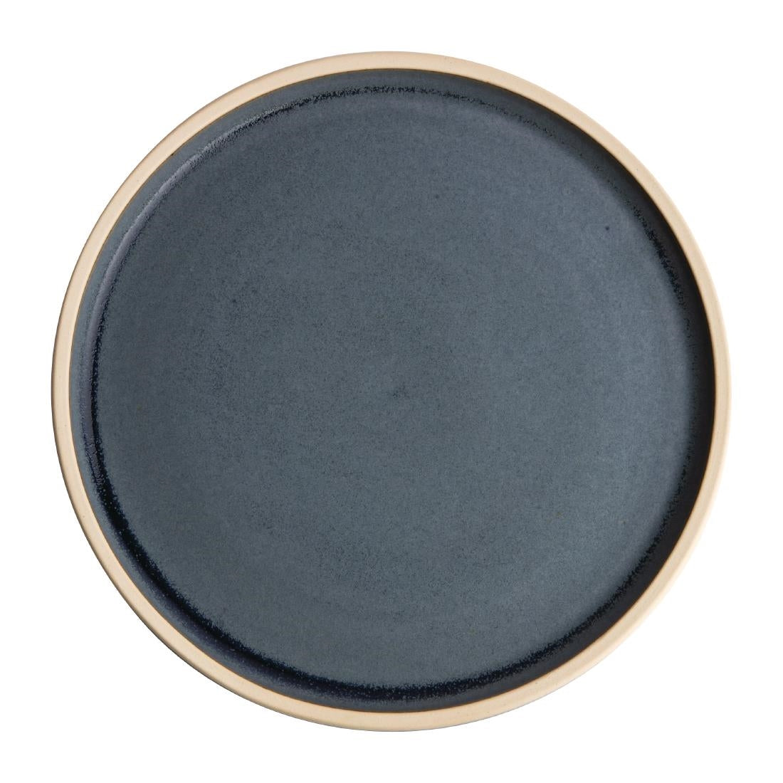 Olympia Canvas Flat Round Plate Blue Granite 180mm (Pack of 6) - FA300 Olympia