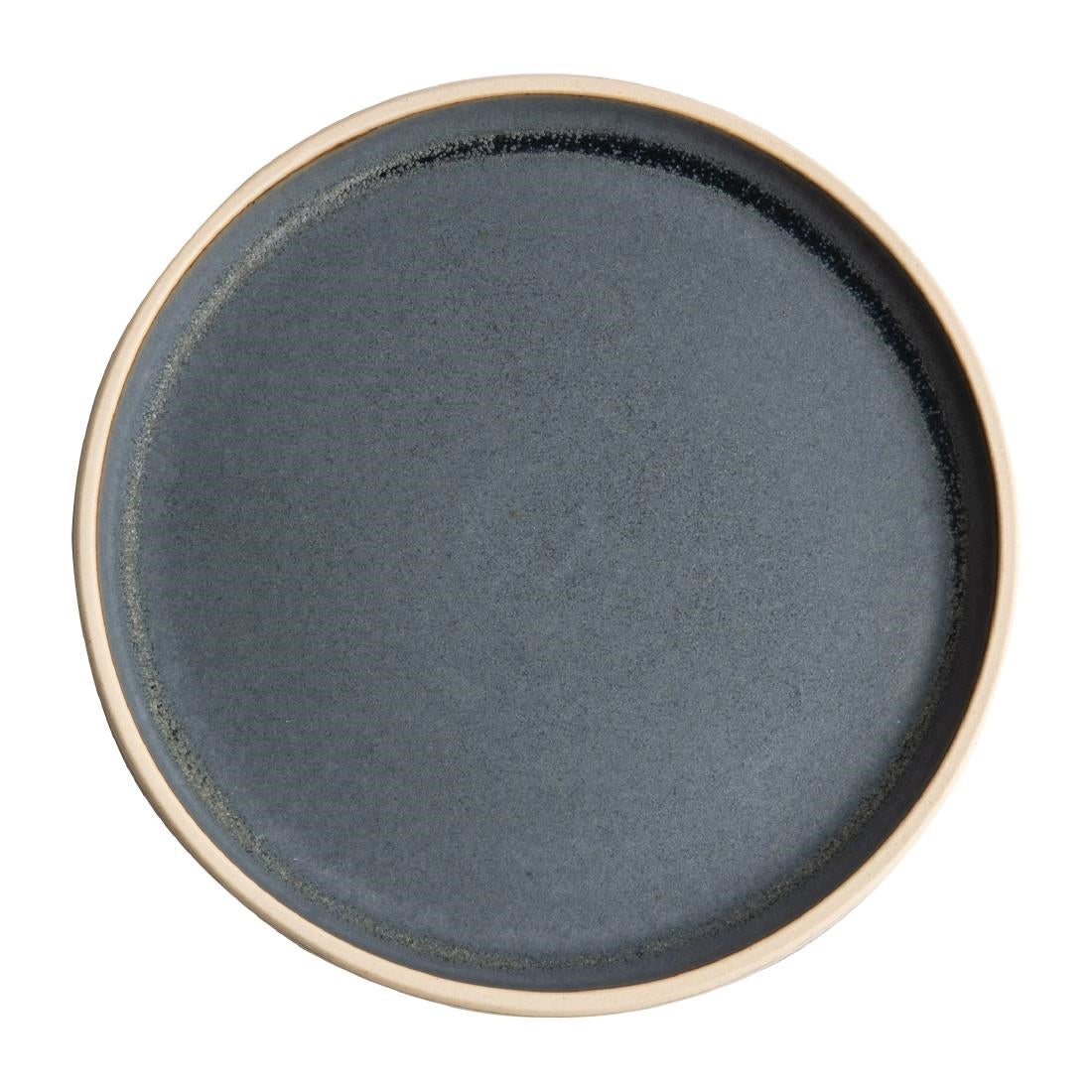 Olympia Canvas Flat Round Plate Blue Granite 250mm (Pack of 6) - FA301 Olympia