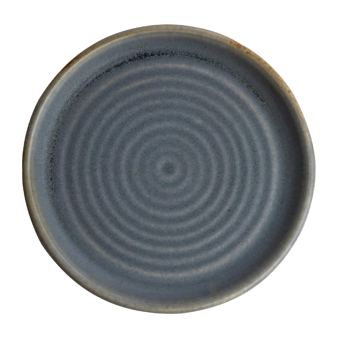 Olympia Canvas Small Rim Round Plate Blue Granite 180mm (Pack of 6) - FA302 Olympia