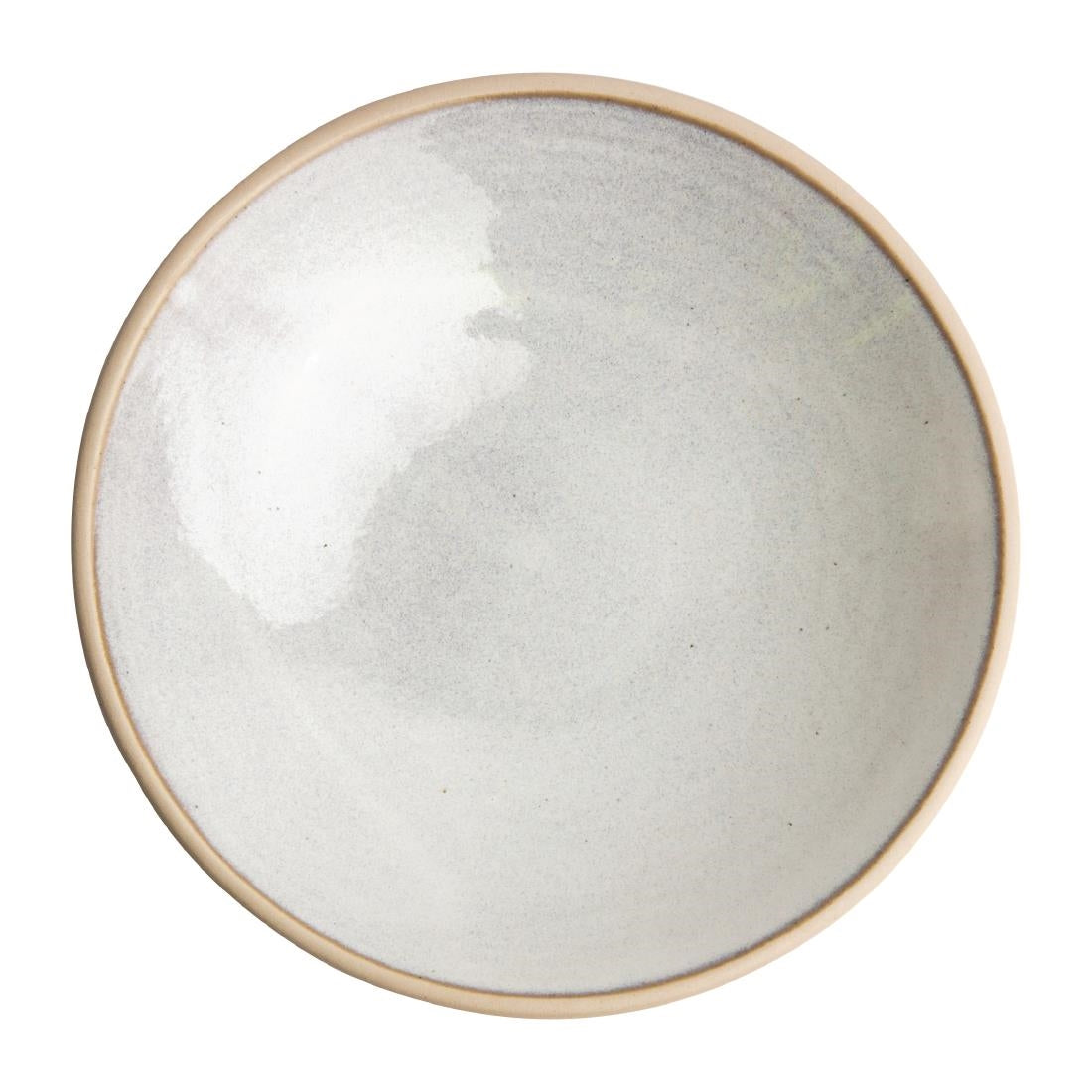 Olympia Canvas Shallow Tapered Bowl Murano White 200mm (Pack of 6) - FA333 Olympia