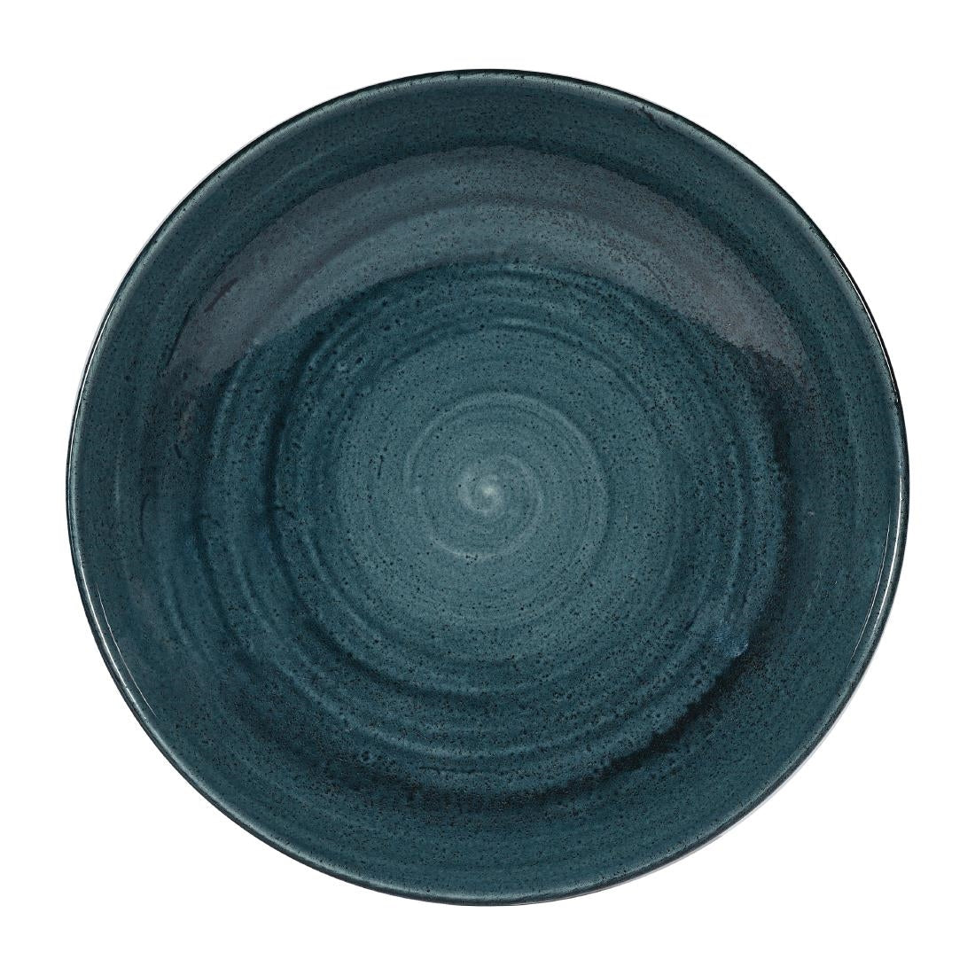 Churchill Stonecast Patina Coupe Bowls Rustic Teal 40oz 248mm (Pack of 12) - FA592 Churchill